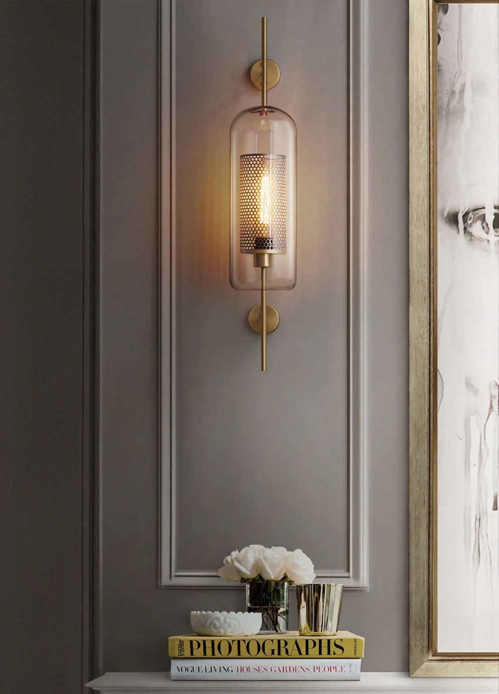 Alice Premium Nordic Art Glass Wall Light - Image 91