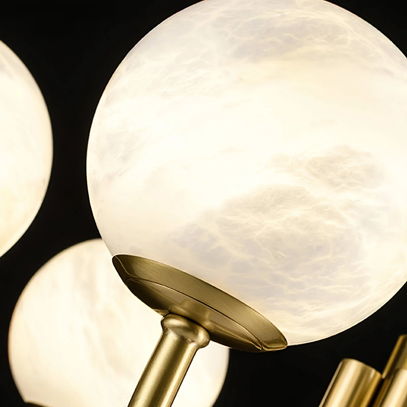 Alira Vintage Alabaster Chandelier Light - Image 15