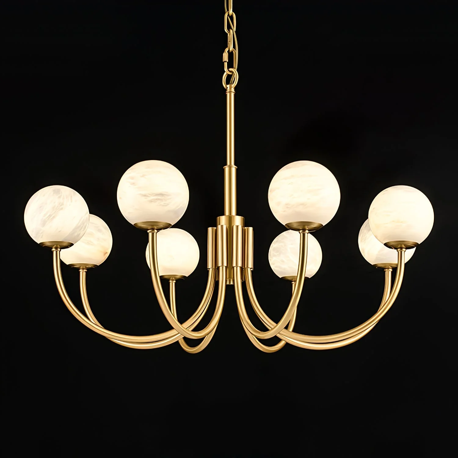 Alira Vintage Alabaster Chandelier Light - Image 30