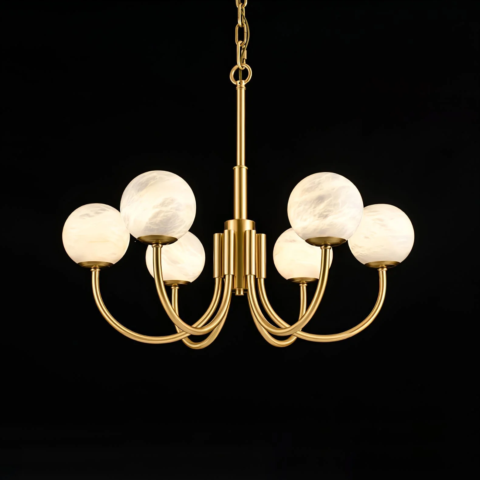 Alira Vintage Alabaster Chandelier Light - Image 32
