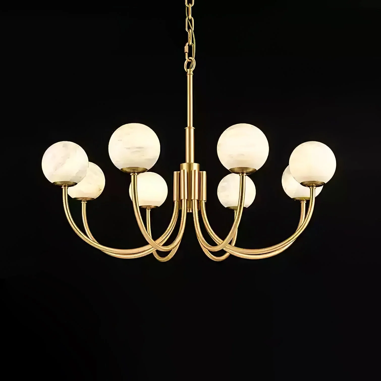 Alira Vintage Alabaster Chandelier Light - Image 41