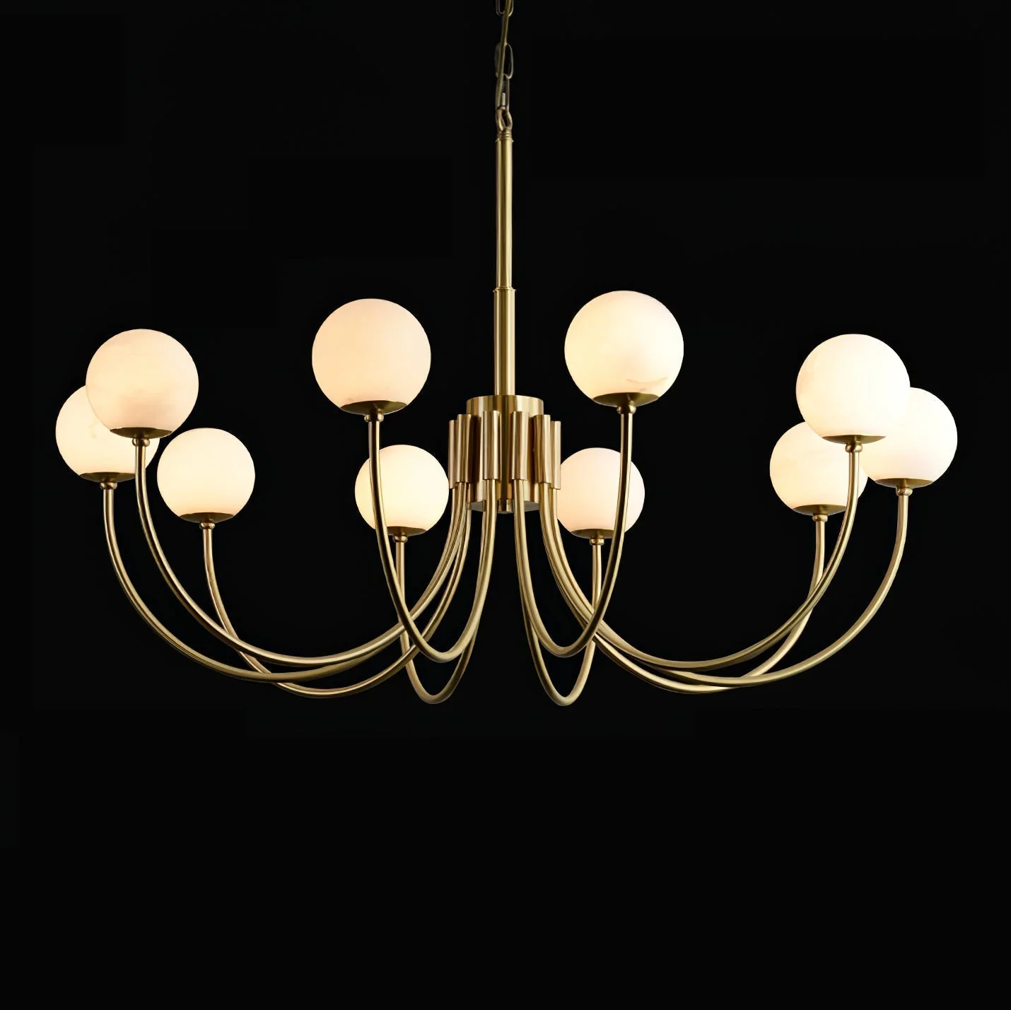 Alira Vintage Alabaster Chandelier Light - Image 6