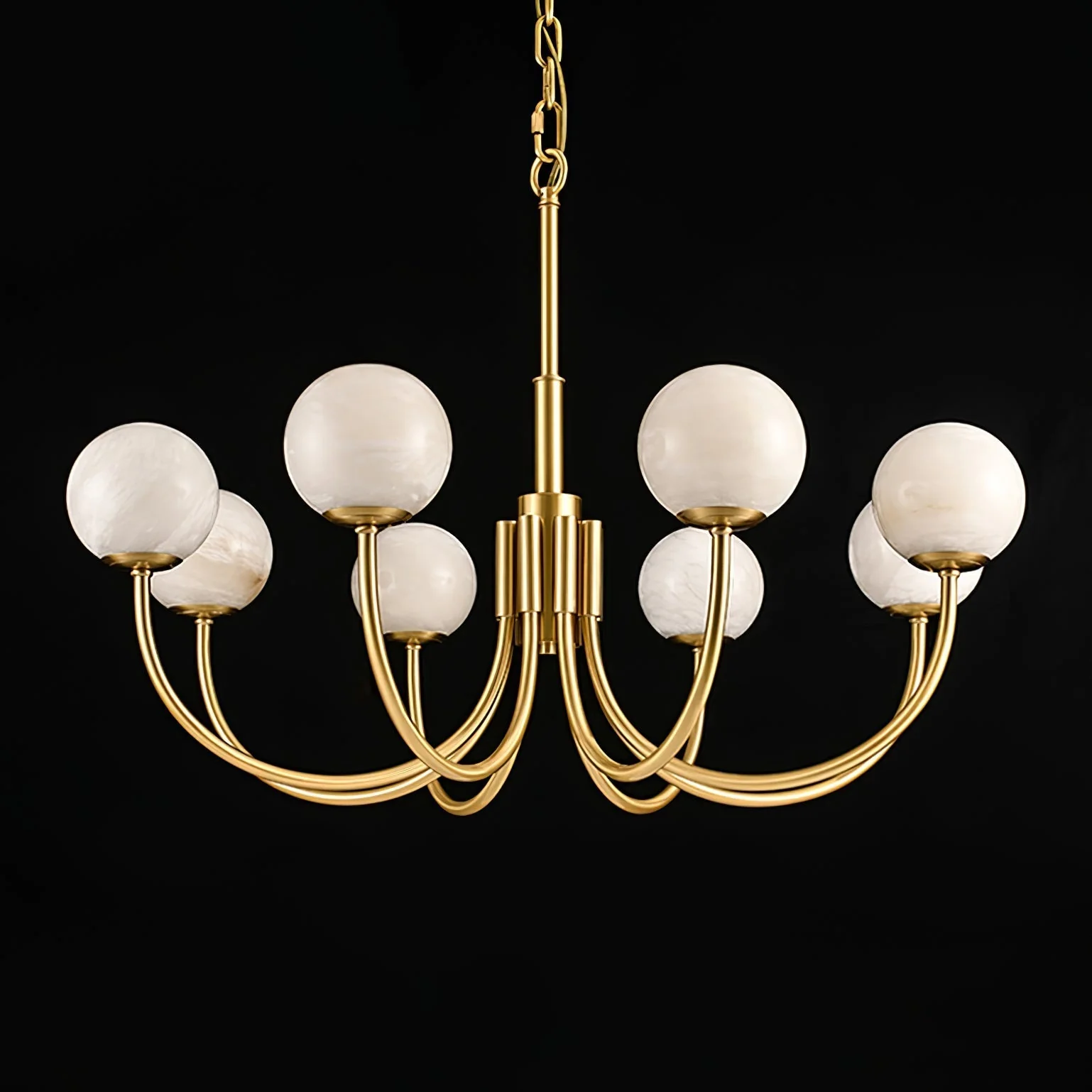 Alira Vintage Alabaster Chandelier Light - Image 7