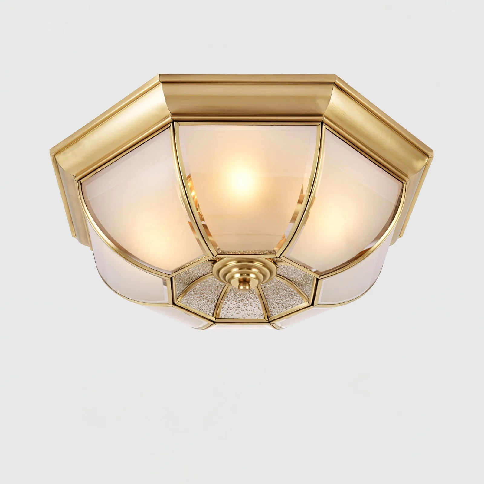 Alirora Bowl Shaped Brass Glass Ceiling Lamp - Image 20