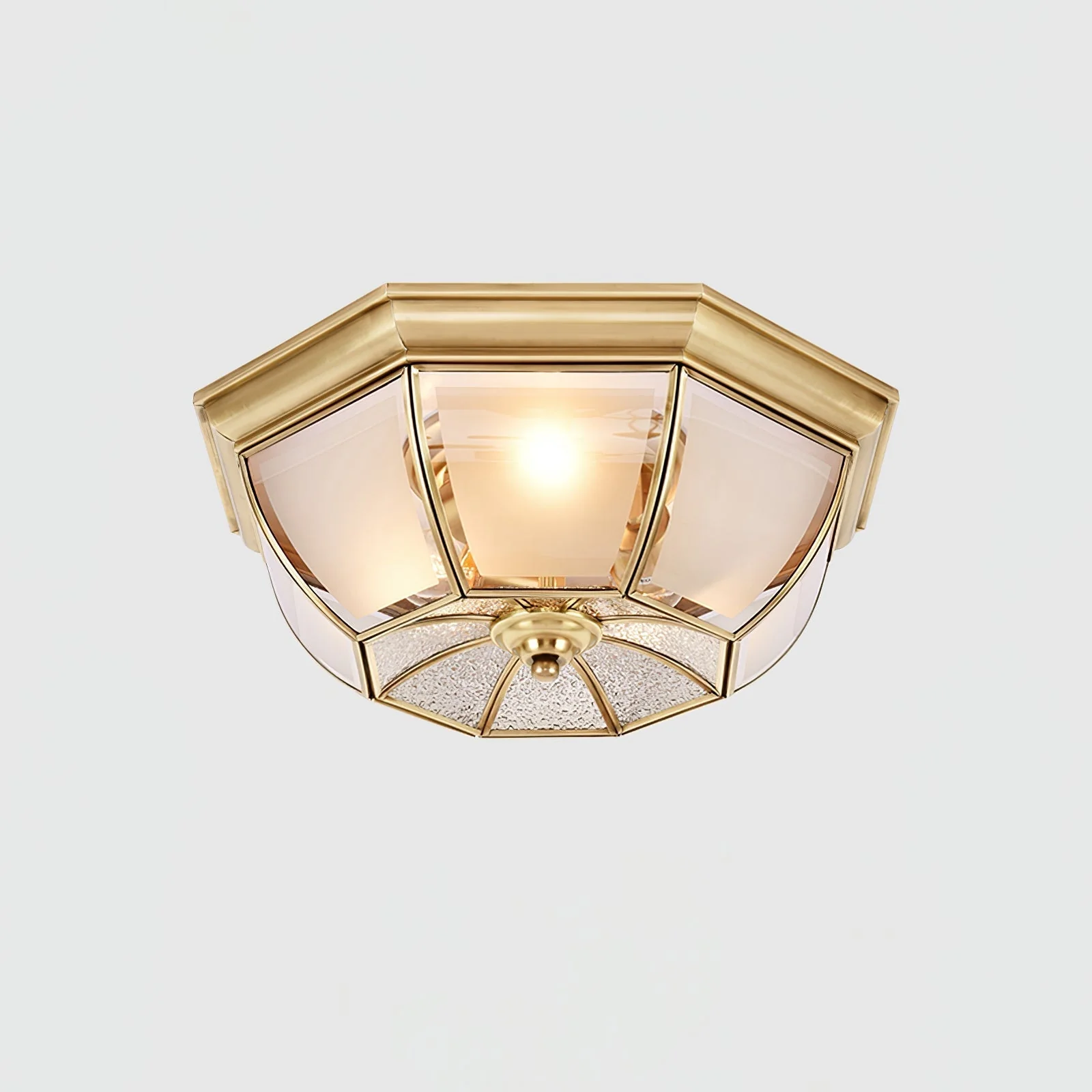 Alirora Bowl Shaped Brass Glass Ceiling Lamp - Image 25