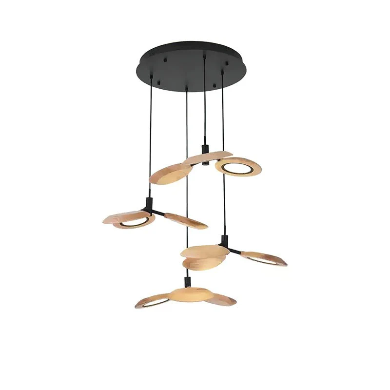 Alnoraris Tiered Wood Pendant Light - Image 17