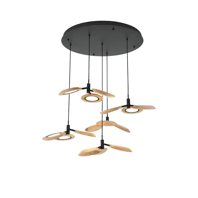 Alnoraris Tiered Wood Pendant Light - Image 19