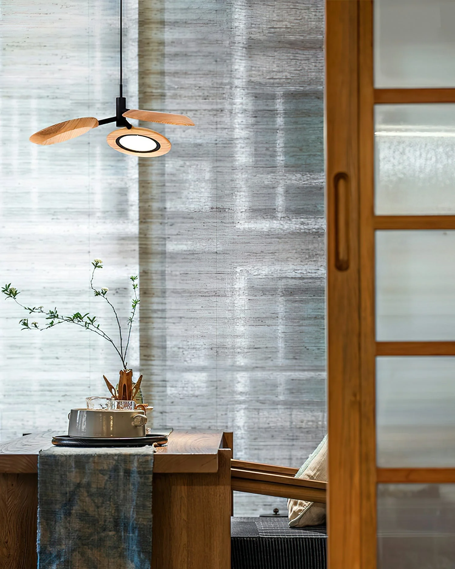 Alnoraris Tiered Wood Pendant Light - Image 9