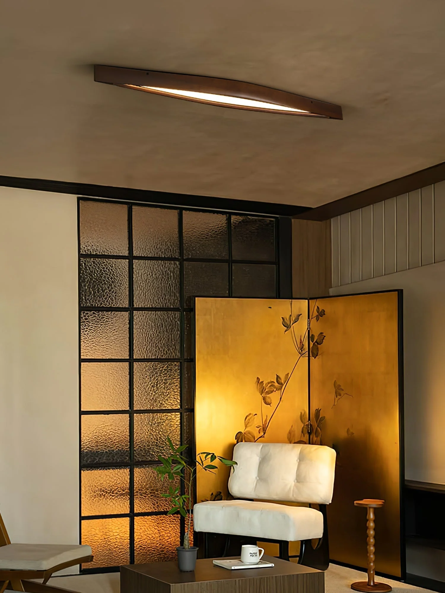 Alnoreth Nordic Horizon Linear Wood Ceiling Lamp - Image 14