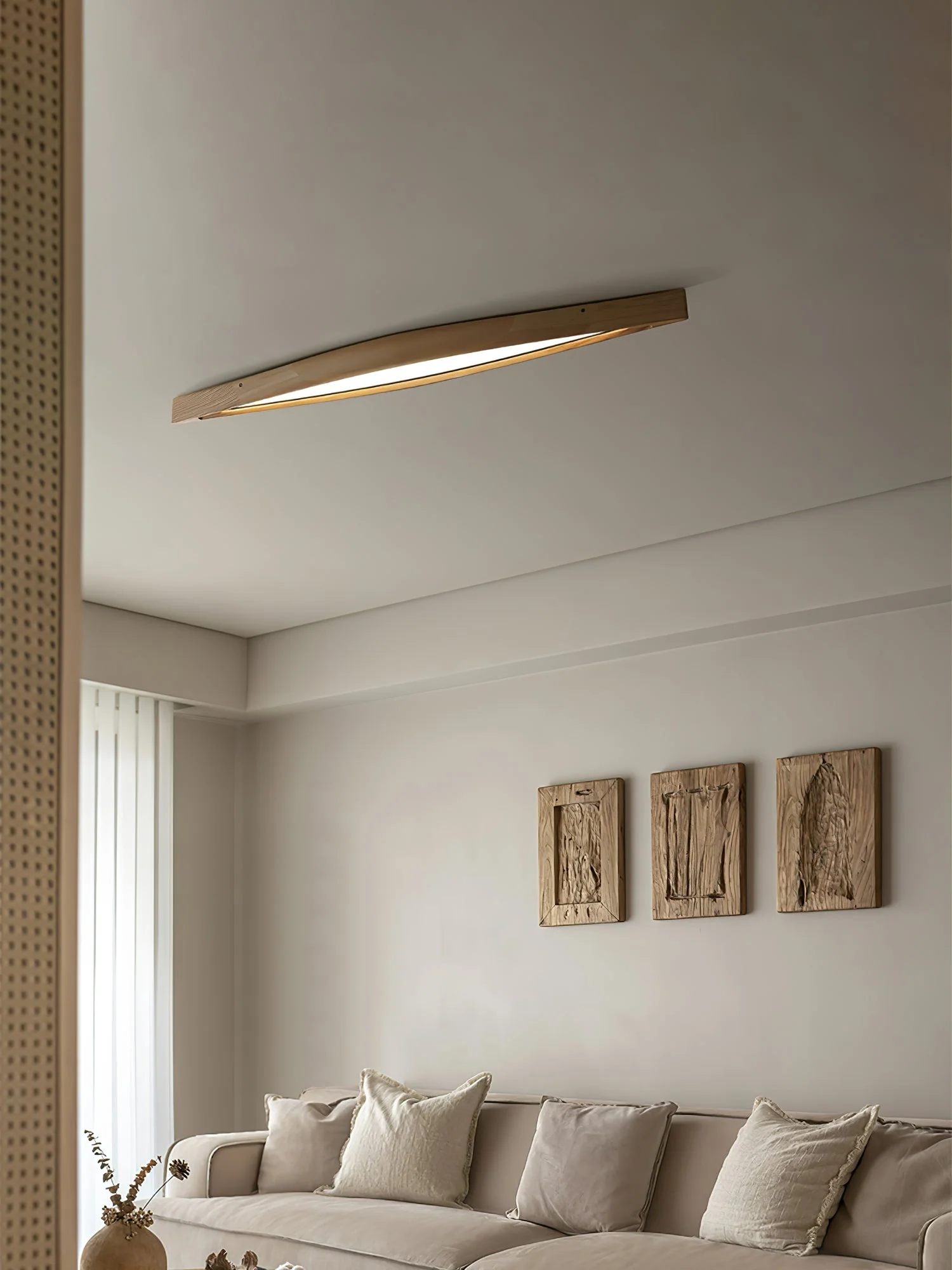 Alnoreth Nordic Horizon Linear Wood Ceiling Lamp - Image 20
