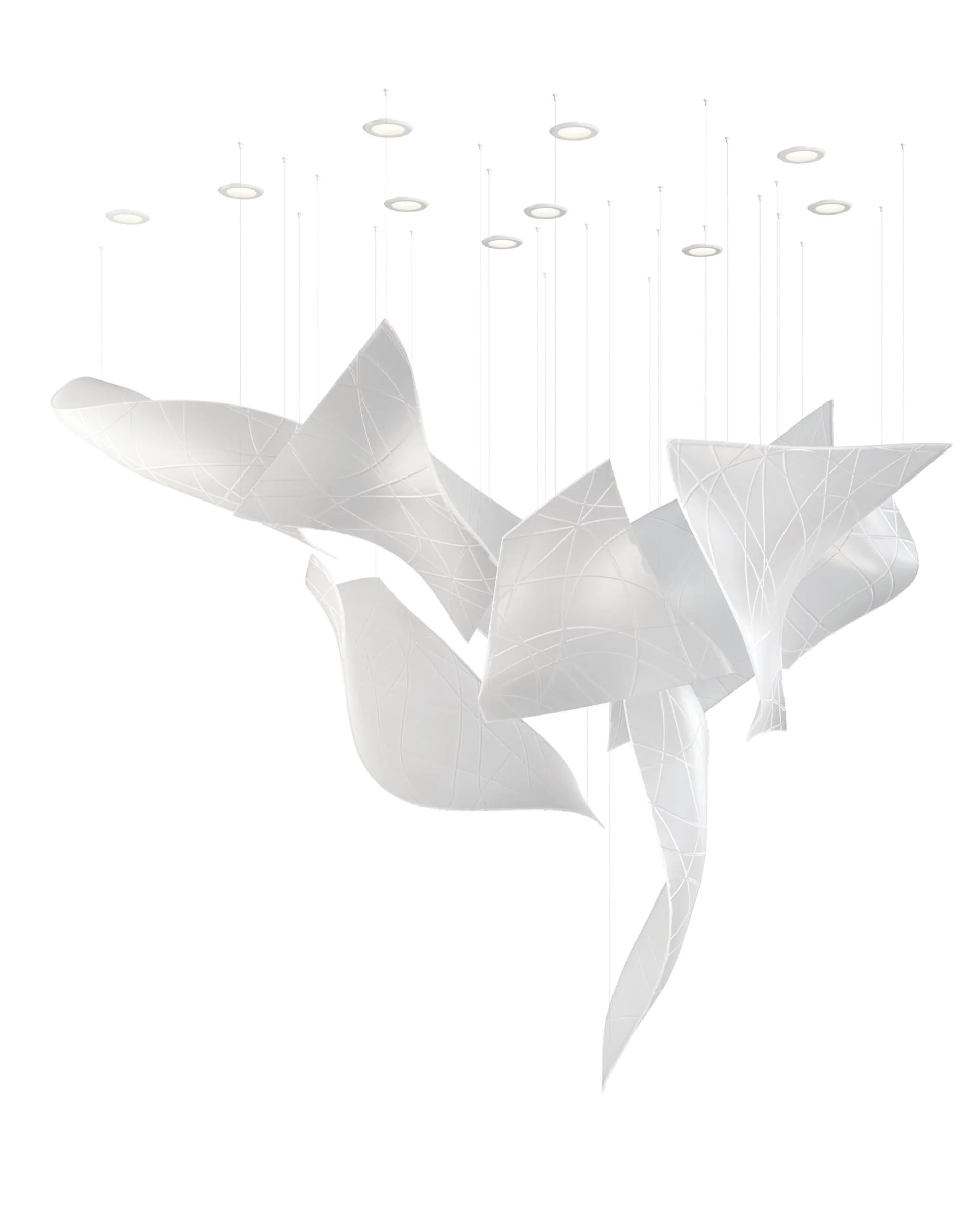 Alnoror Sculptural Gold Pendant Light - Image 9