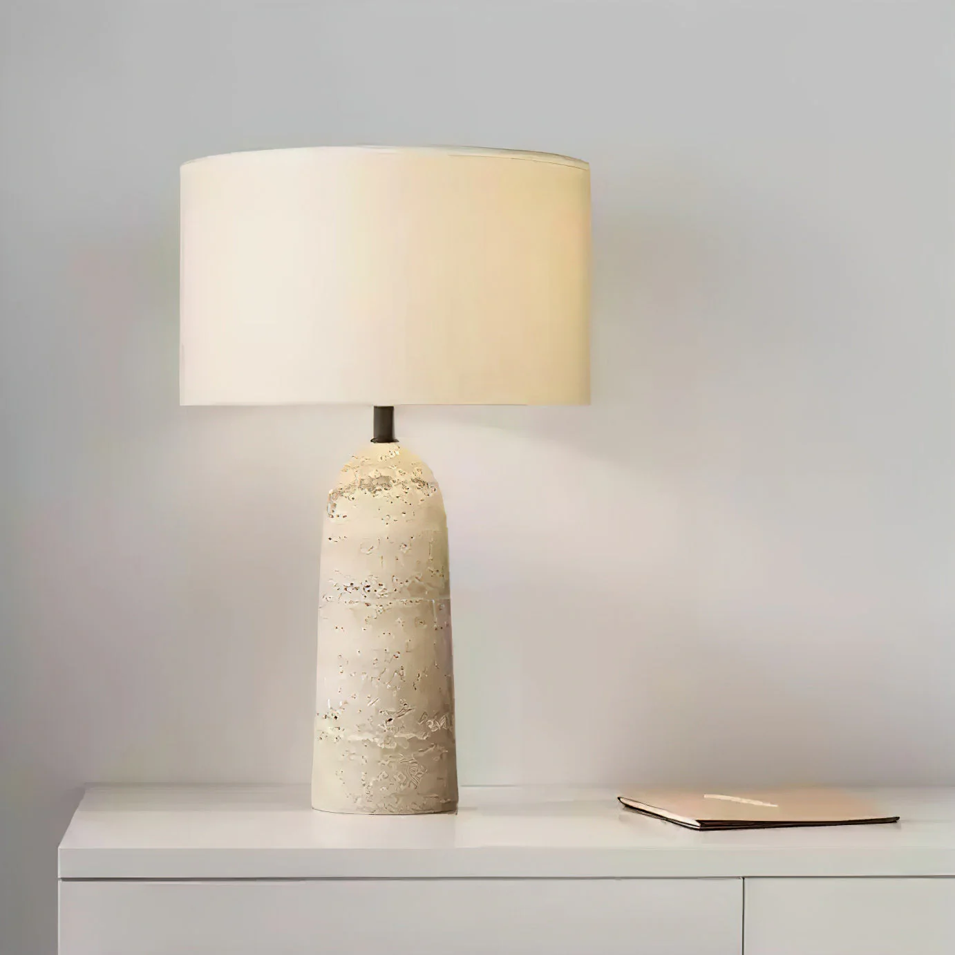 Aloa Wabi-Sabi Travertine Table Lamp - Image 10