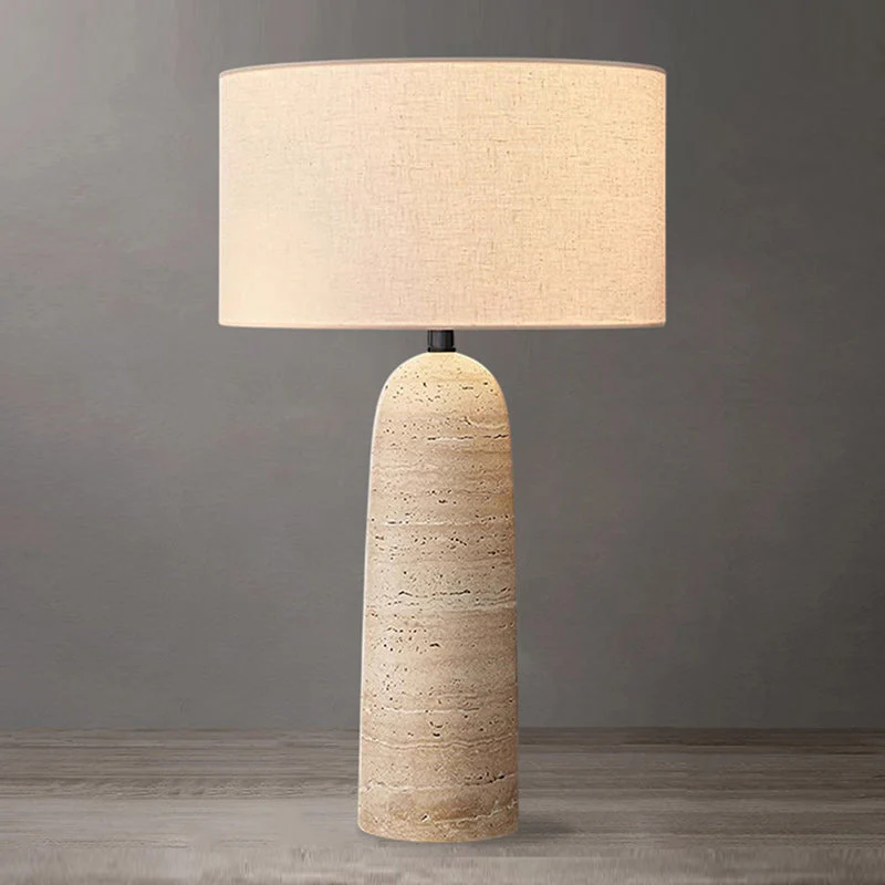 Aloa Wabi-Sabi Travertine Table Lamp - Image 15