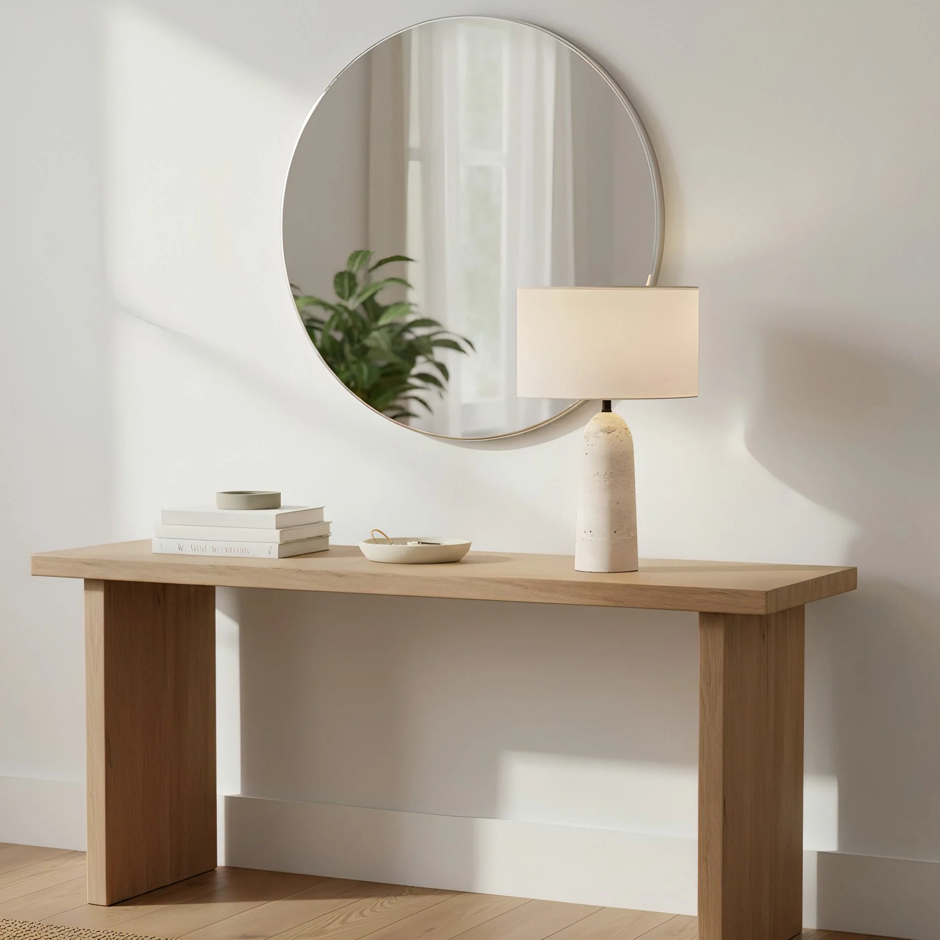 Aloa Wabi-Sabi Travertine Table Lamp - Image 4