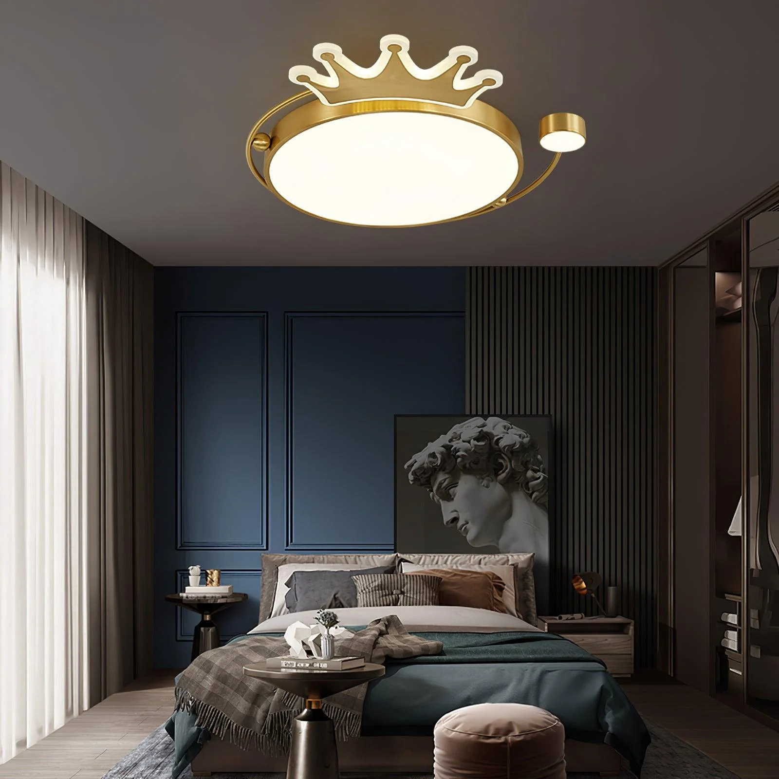 Aloror Classic Art Crown Ceiling Light - Image 3