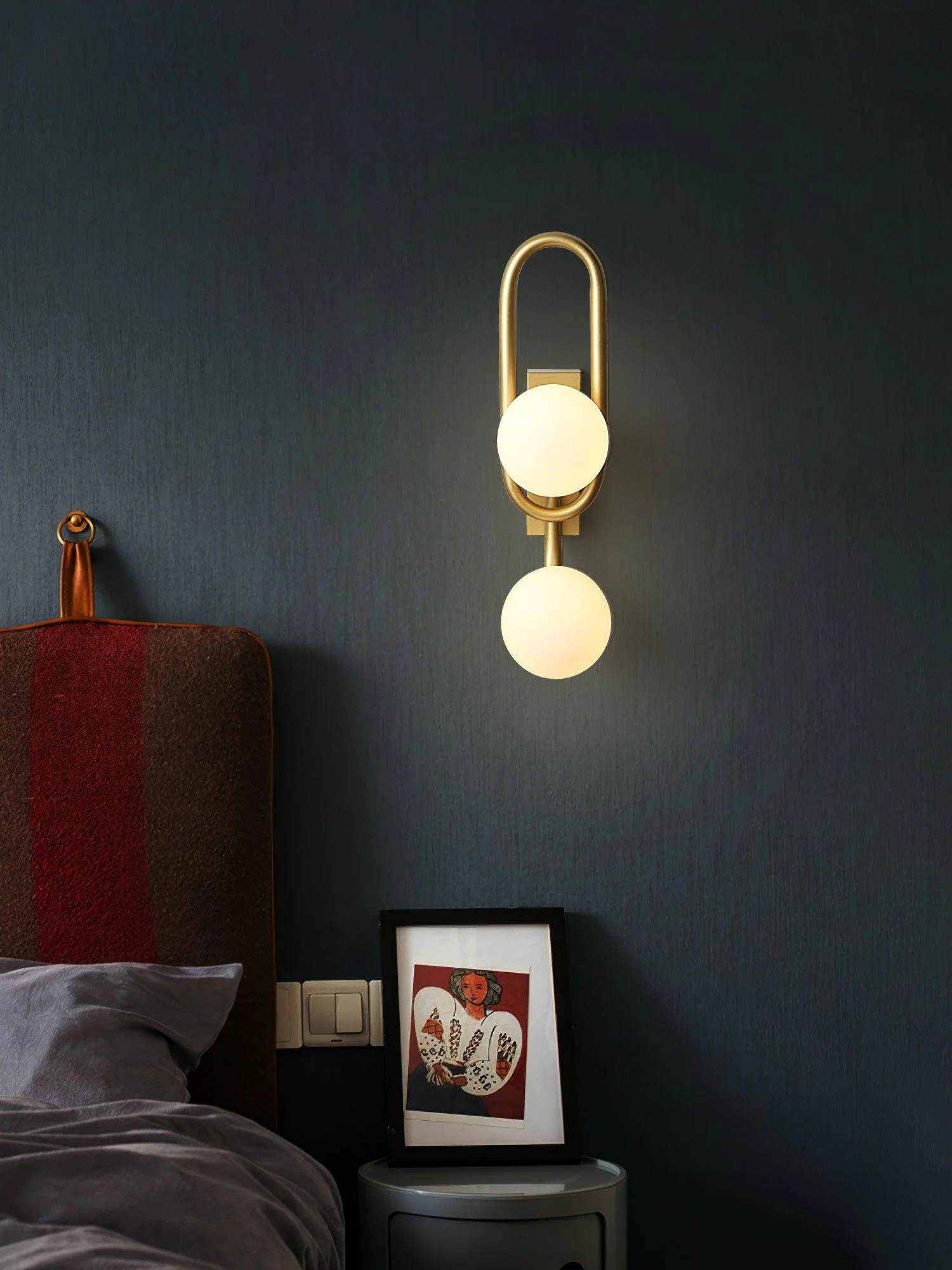 Alphaia Modern Minimalist Glass Wall Lamp - Image 10