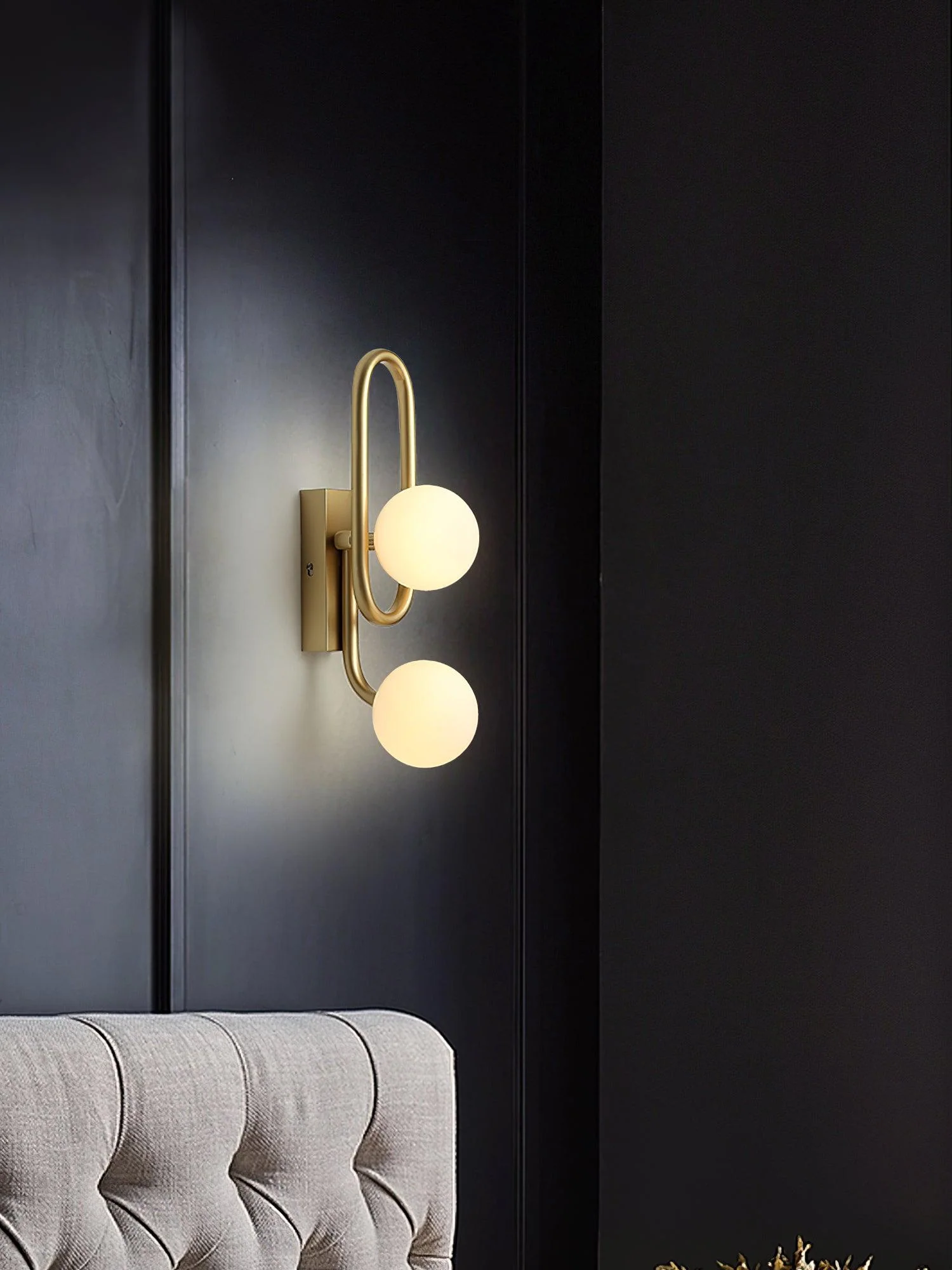 Alphaia Modern Minimalist Glass Wall Lamp - Image 11