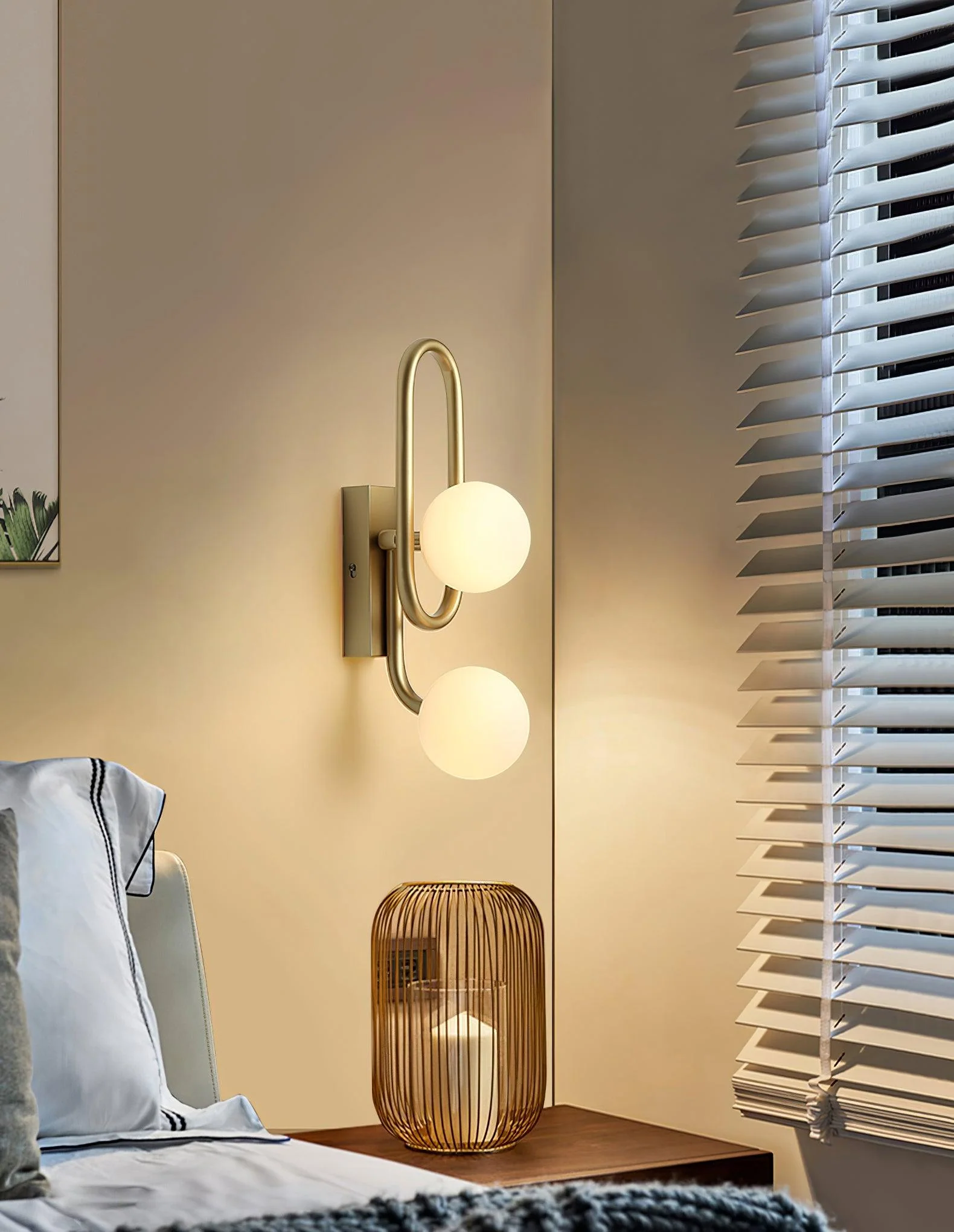 Alphaia Modern Minimalist Glass Wall Lamp - Image 12