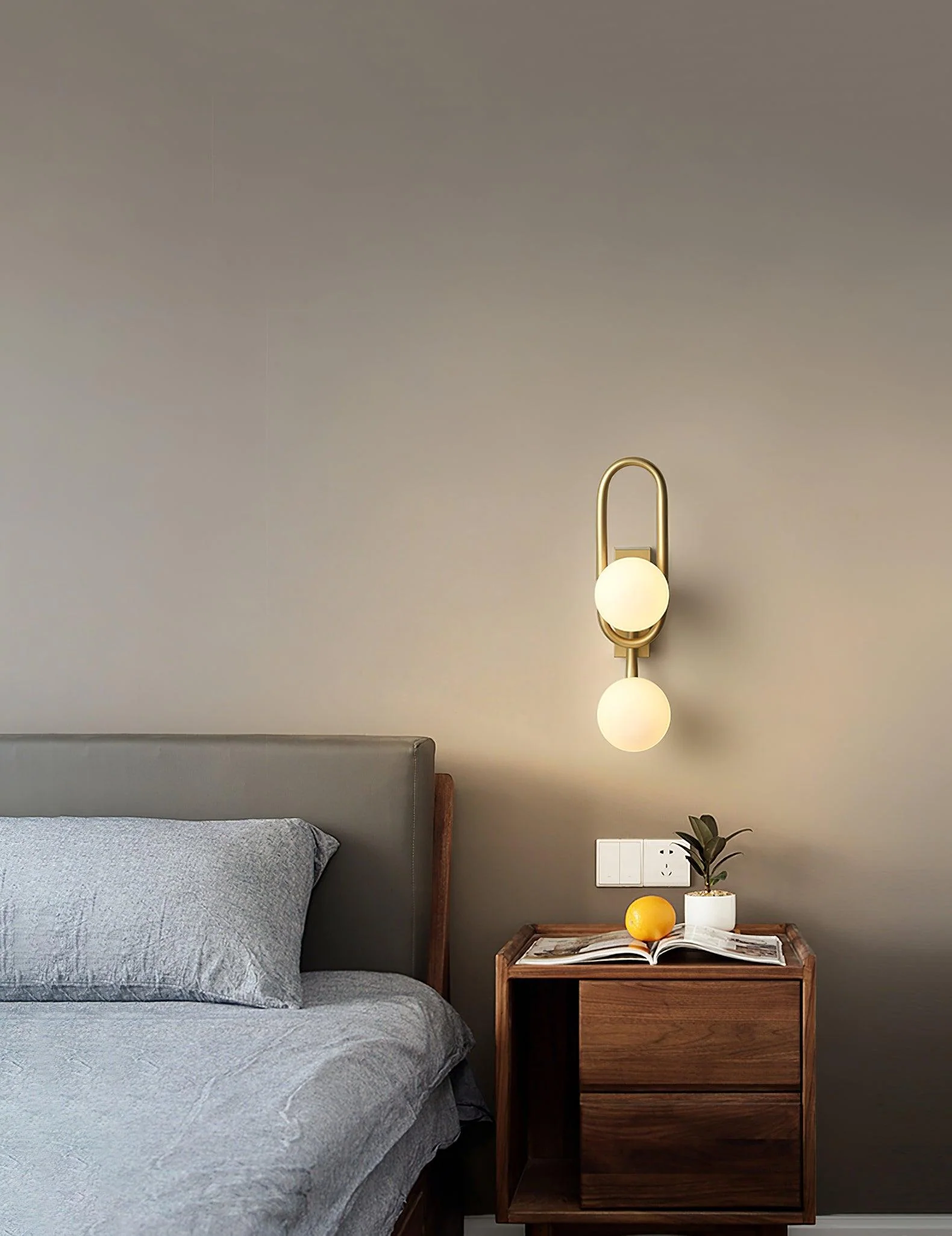Alphaia Modern Minimalist Glass Wall Lamp - Image 14