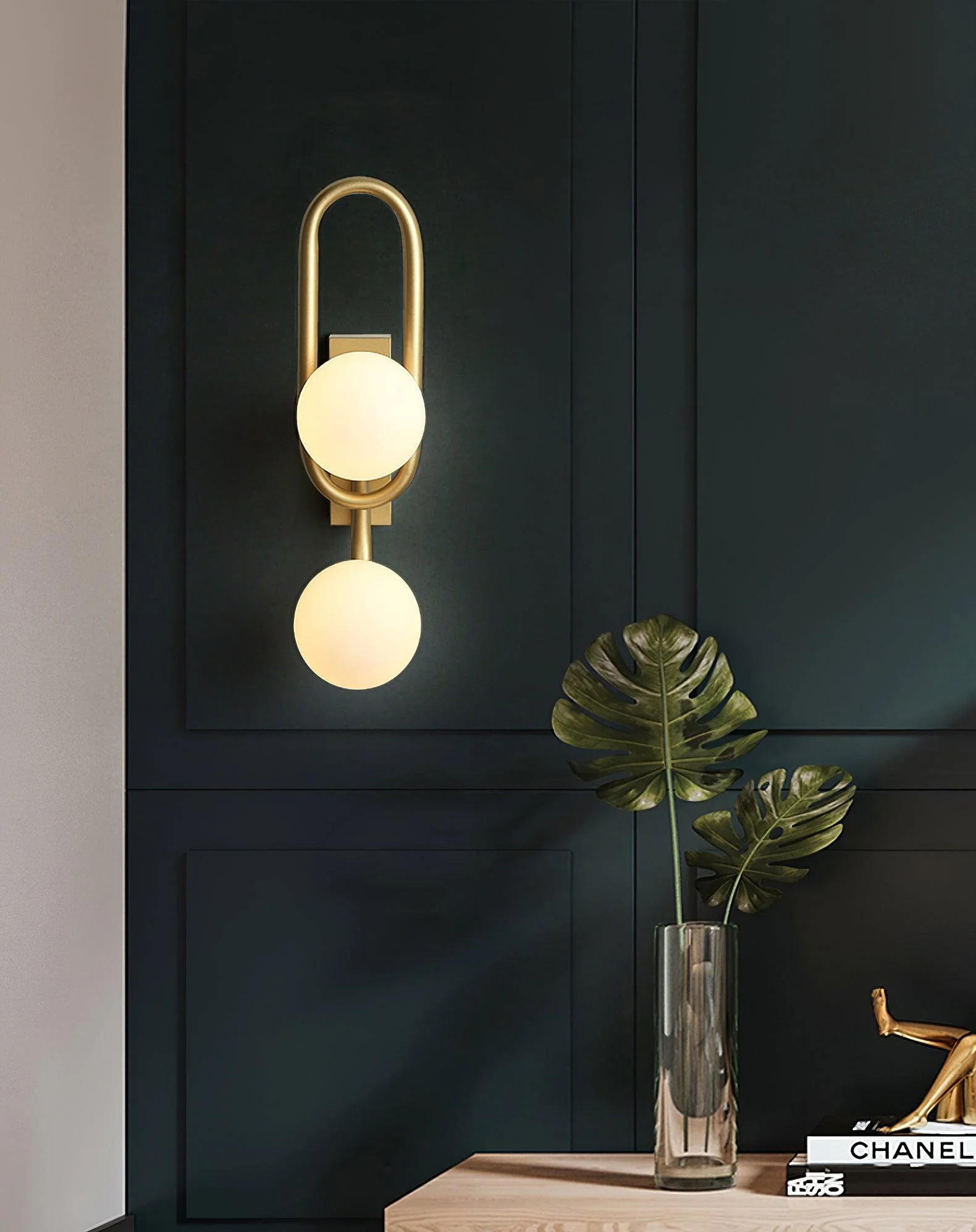 Alphaia Modern Minimalist Glass Wall Lamp - Image 16