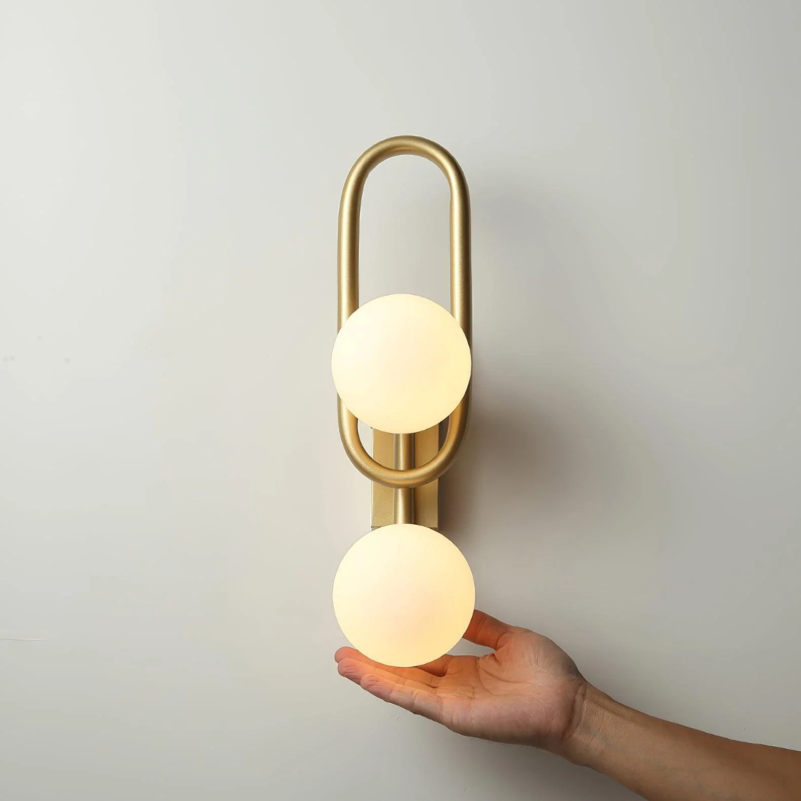 Alphaia Modern Minimalist Glass Wall Lamp - Image 17