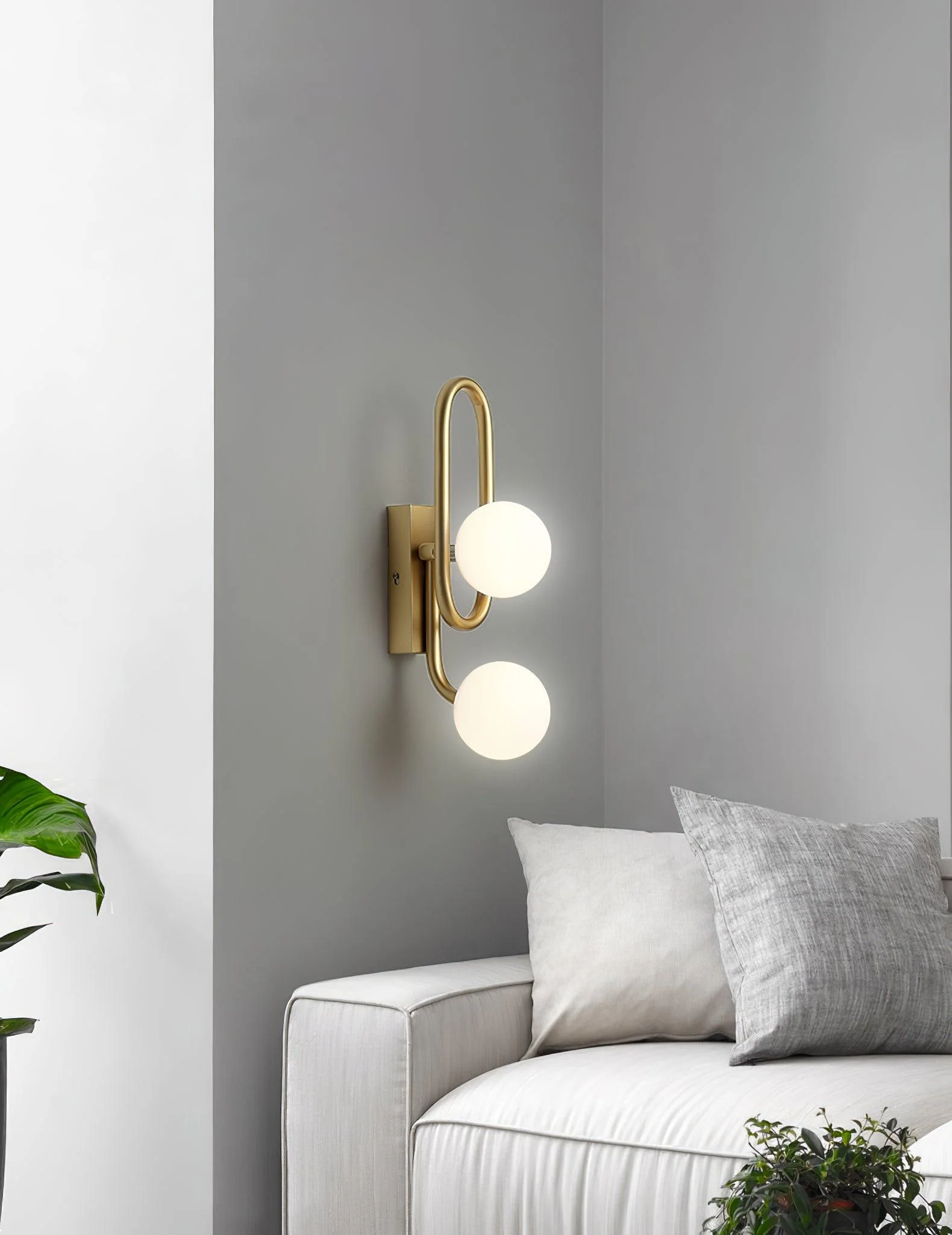 Alphaia Modern Minimalist Glass Wall Lamp - Image 8