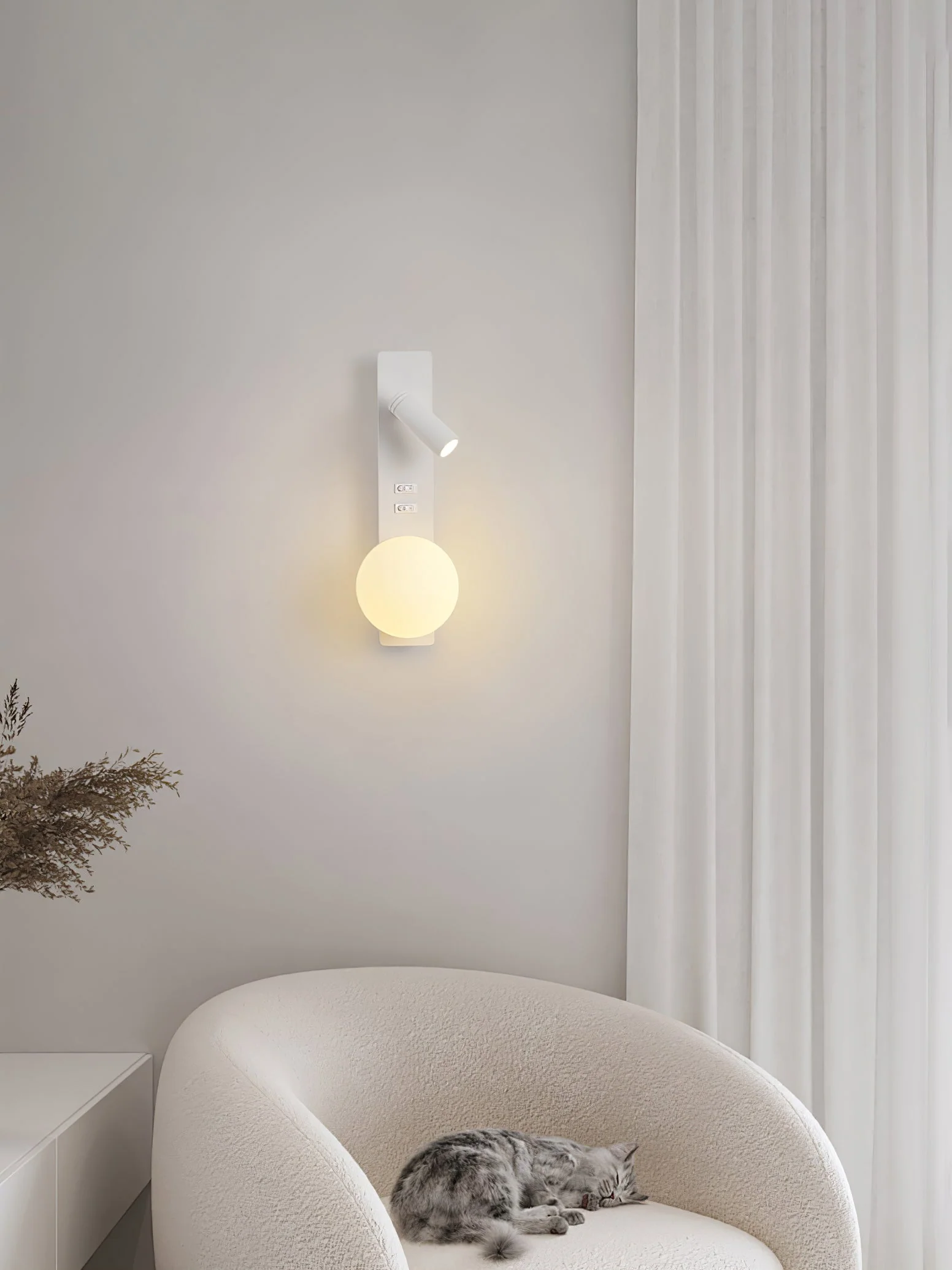 Alraeion Modern Minimalist Slim Glass Wall lamp - Image 23