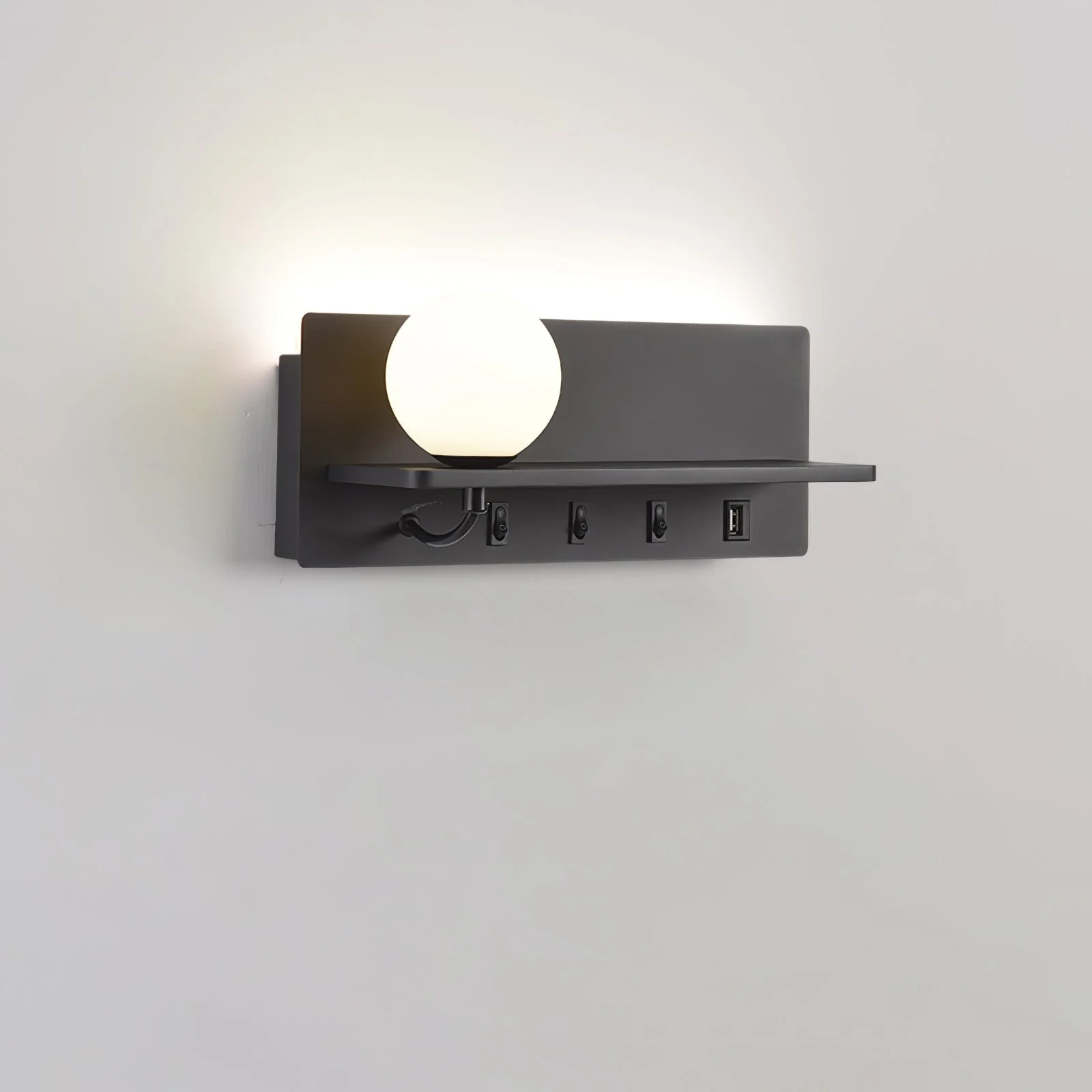 Alraeion Modern Minimalist Slim Glass Wall lamp - Image 3