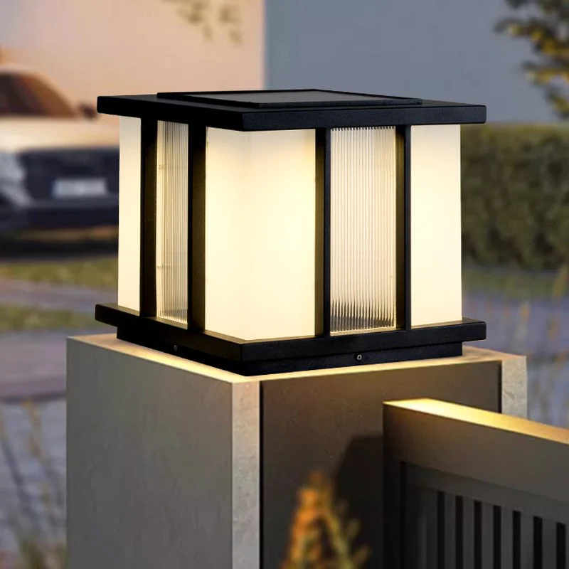 Alraeir Modern Cube Glass Solar Outdoor Light - Image 10