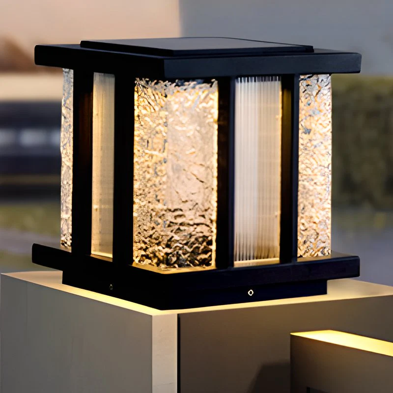 Alraeir Modern Cube Glass Solar Outdoor Light - Image 11