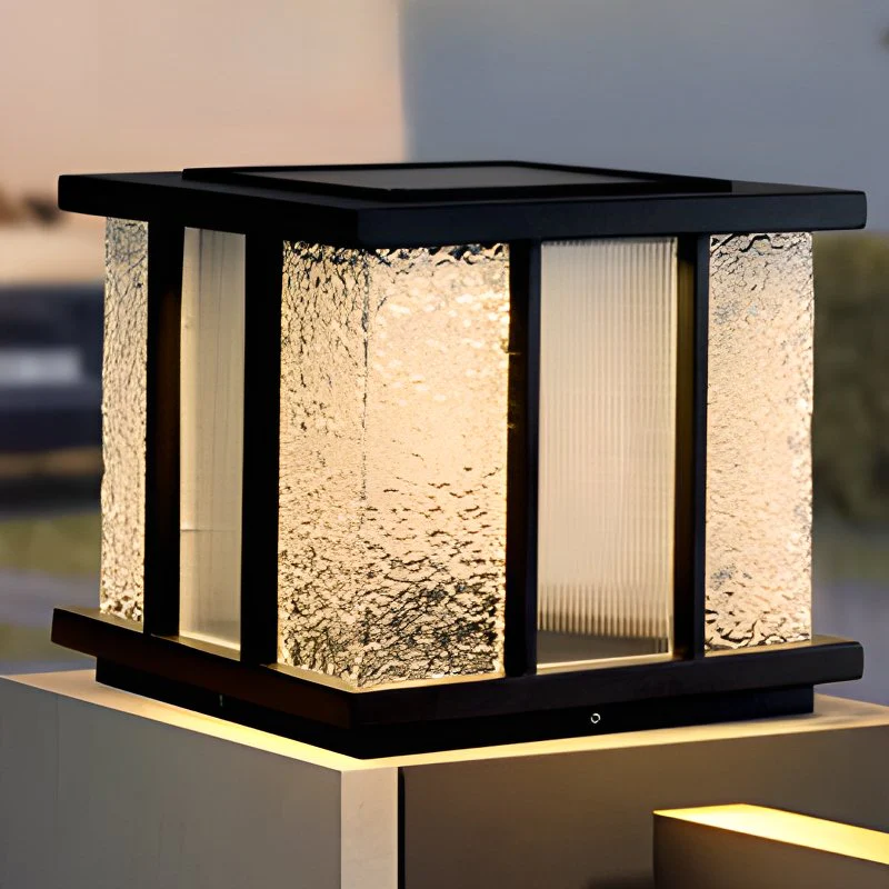 Alraeir Modern Cube Glass Solar Outdoor Light - Image 12