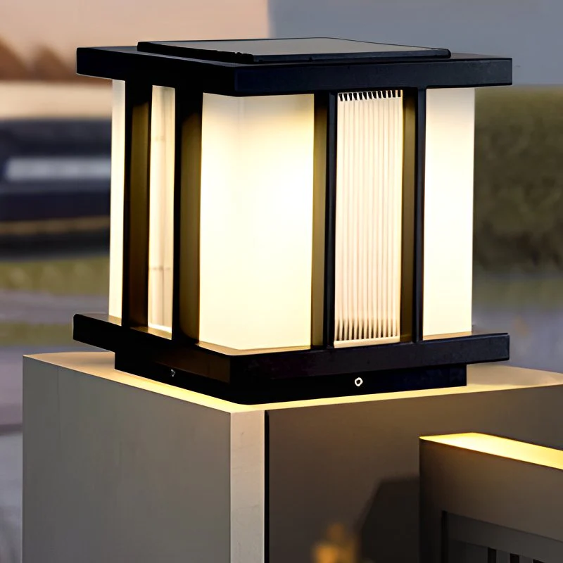 Alraeir Modern Cube Glass Solar Outdoor Light - Image 17