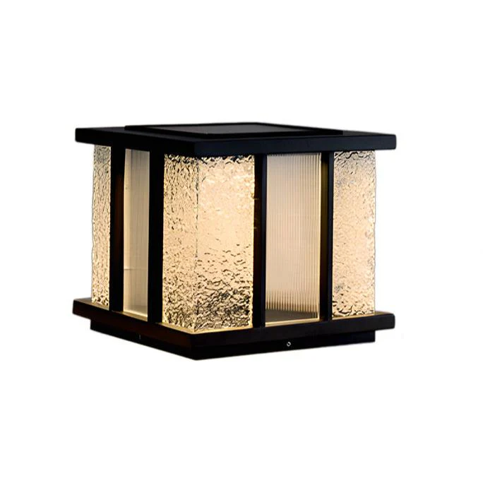 Alraeir Modern Cube Glass Solar Outdoor Light - Image 18
