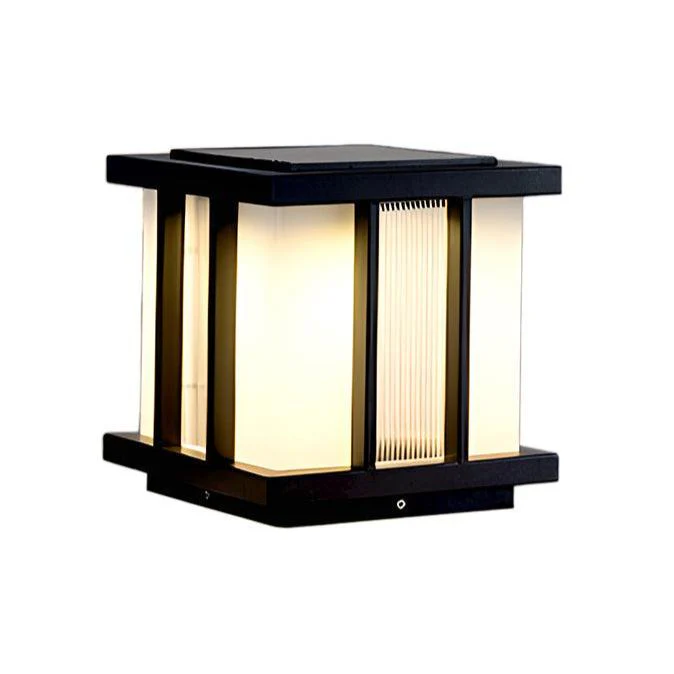 Alraeir Modern Cube Glass Solar Outdoor Light - Image 6