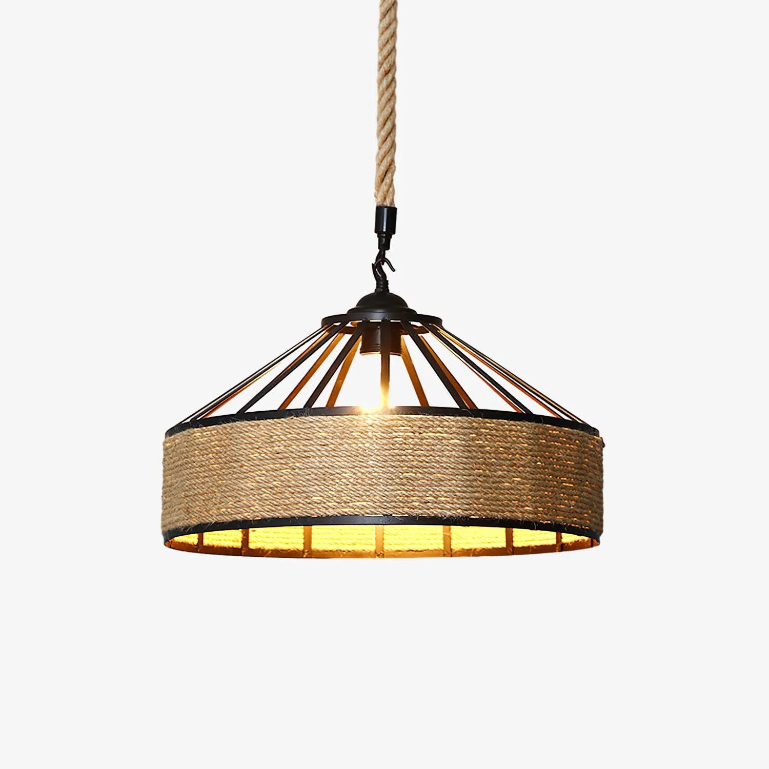 Alshaan Retro Hemp Rope Exquisite Pendant Light
