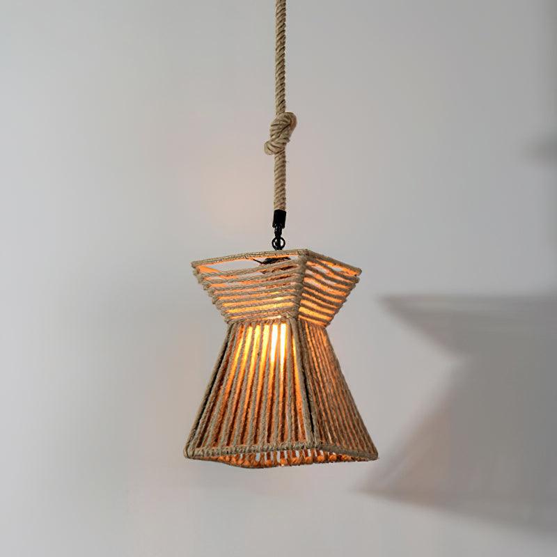Alshaan Retro Hemp Rope Exquisite Pendant Light - Image 20