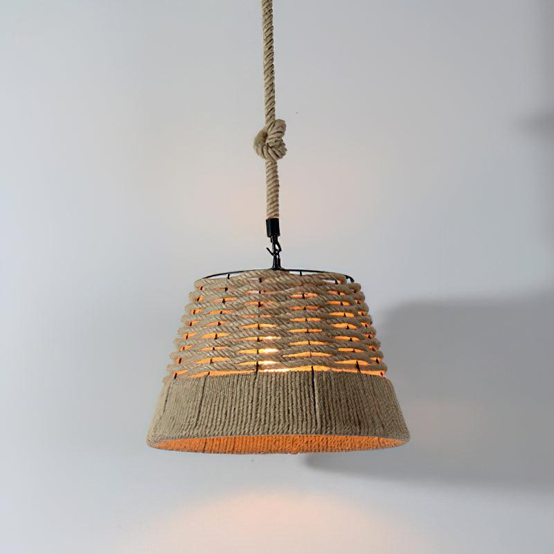 Alshaan Retro Hemp Rope Exquisite Pendant Light - Image 25