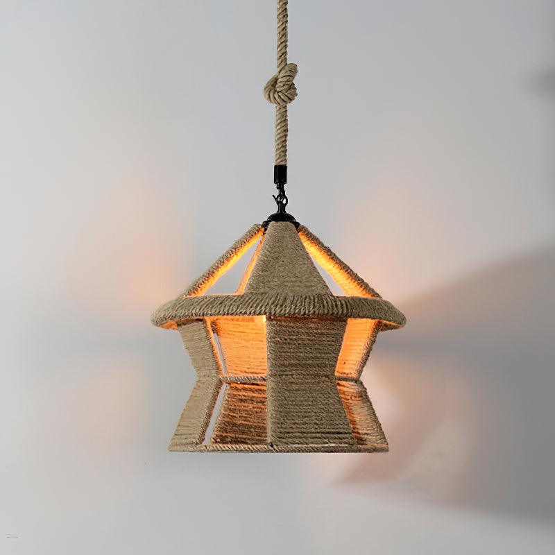 Alshaan Retro Hemp Rope Exquisite Pendant Light - Image 32