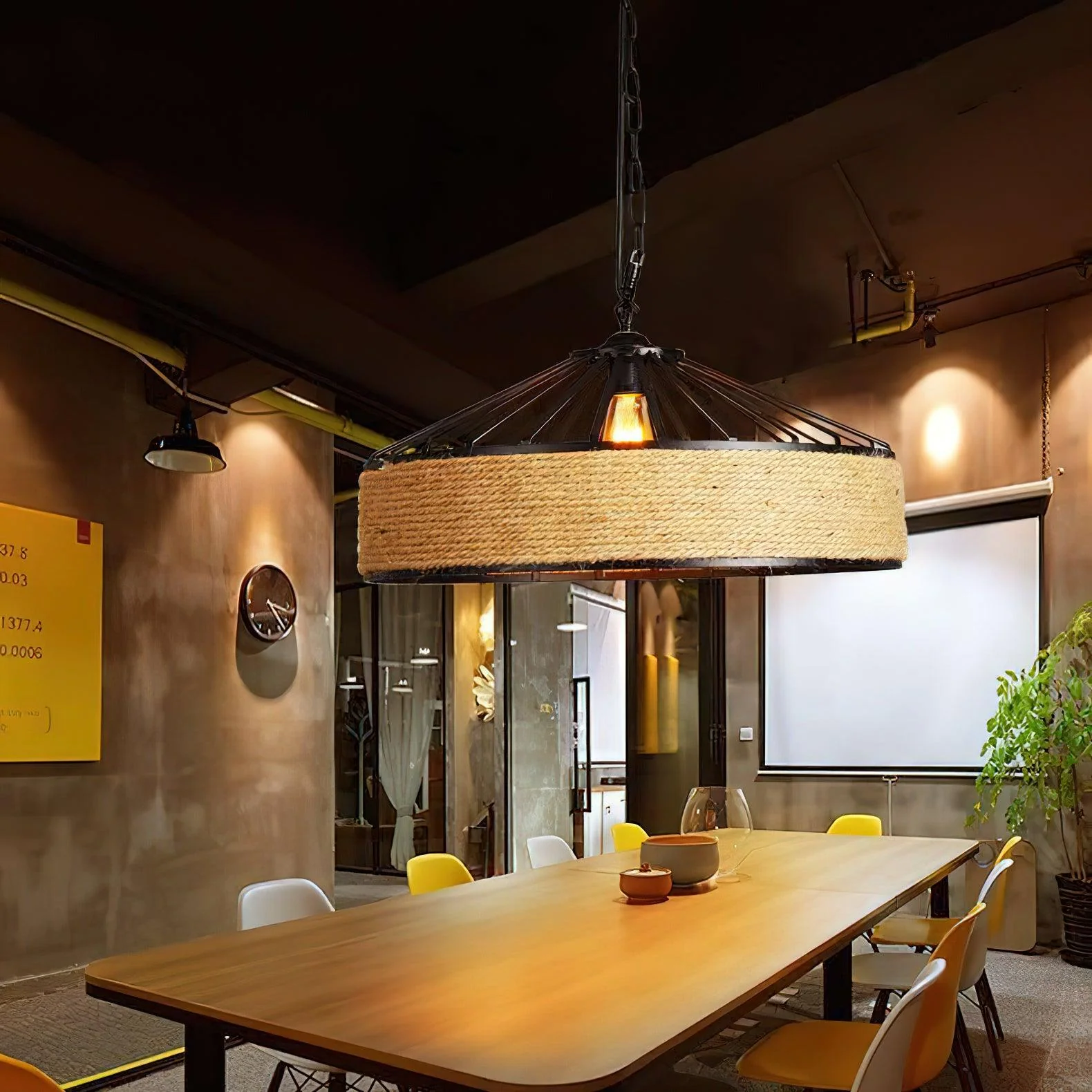 Alshaan Retro Hemp Rope Exquisite Pendant Light - Image 44
