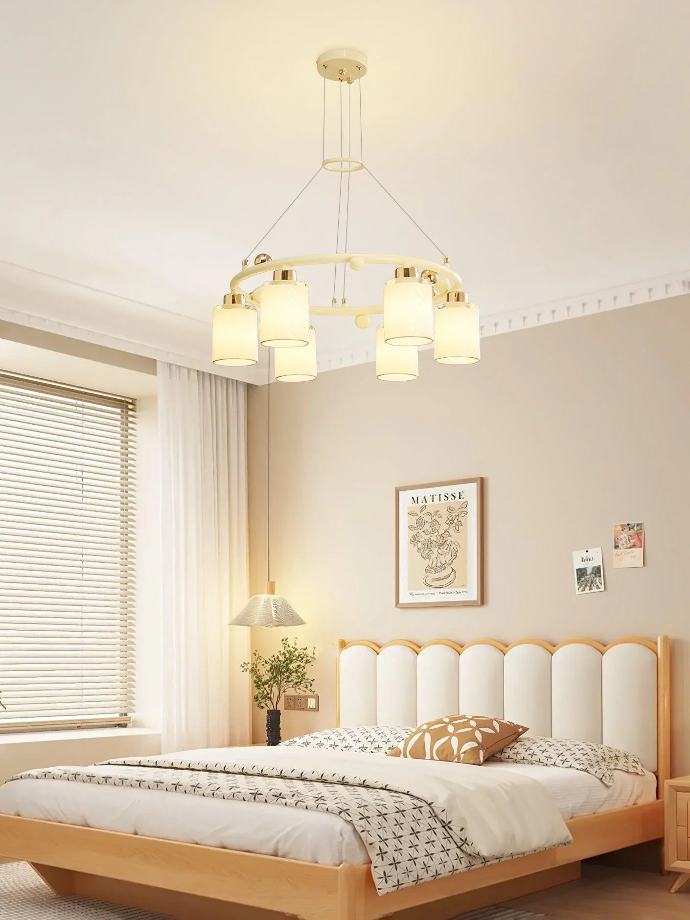 Alsile Japandi Style Glass Chandelier - Image 20