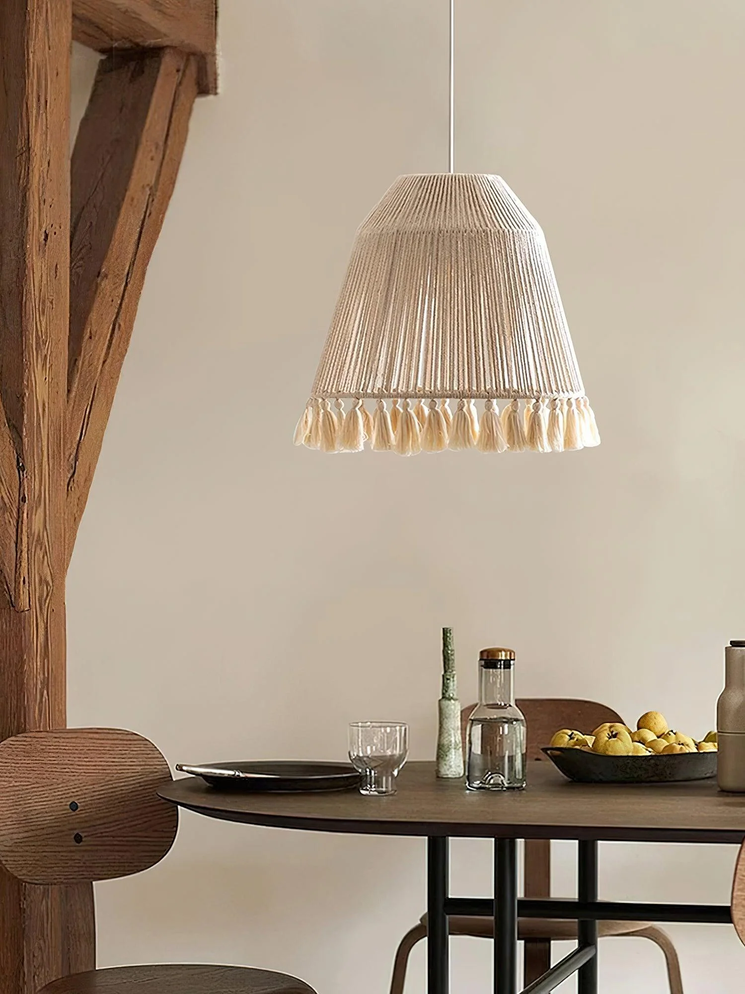 Alsolia Traditional Tassel Rope Pendant Light - Image 12