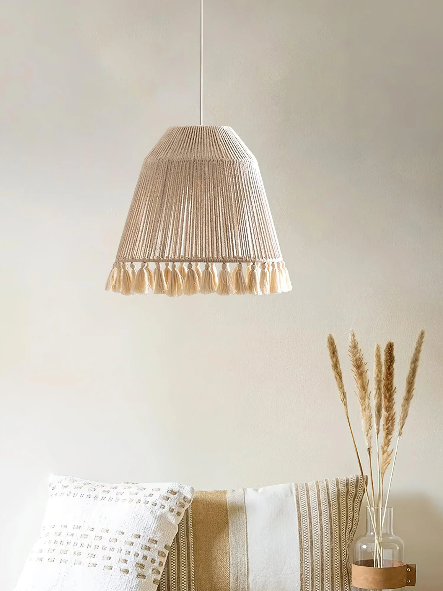 Alsolia Traditional Tassel Rope Pendant Light - Image 15