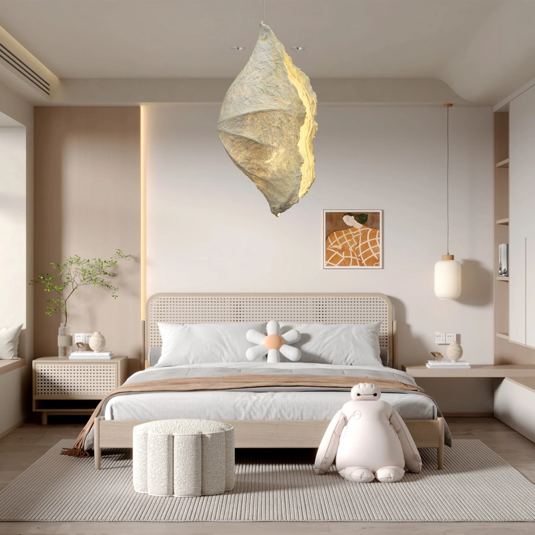 Altalis Artisanal Paper Pulp Pendant Light - Image 9