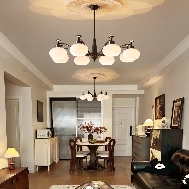 Althaen Elegance Vintage Glass Chandelier - Image 29