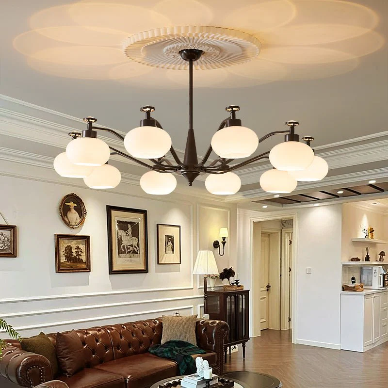 Althaen Elegance Vintage Glass Chandelier - Image 34