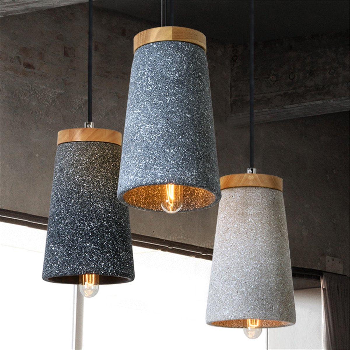 Althere Wood Cement Pendant Light - Image 15
