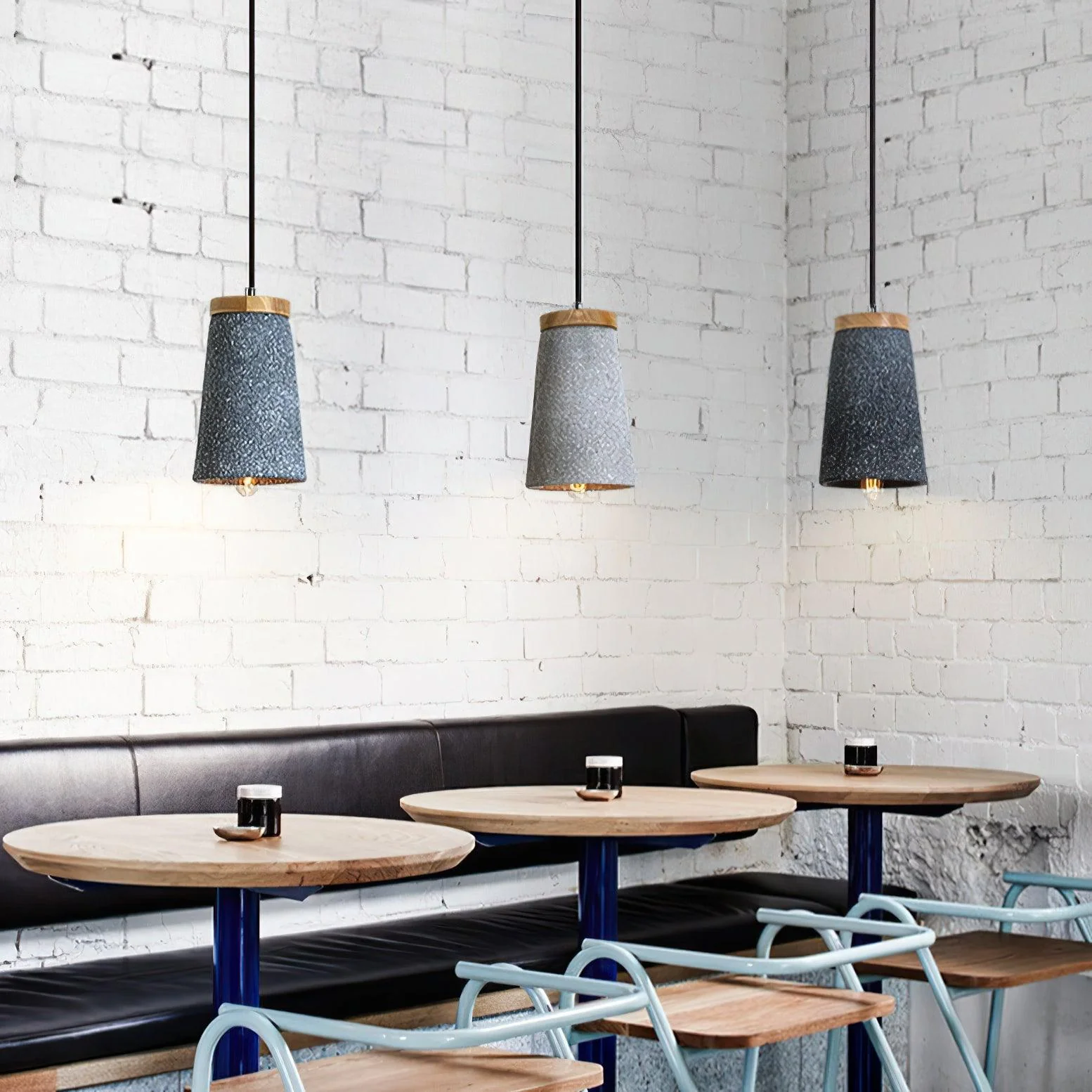Althere Wood Cement Pendant Light - Image 23