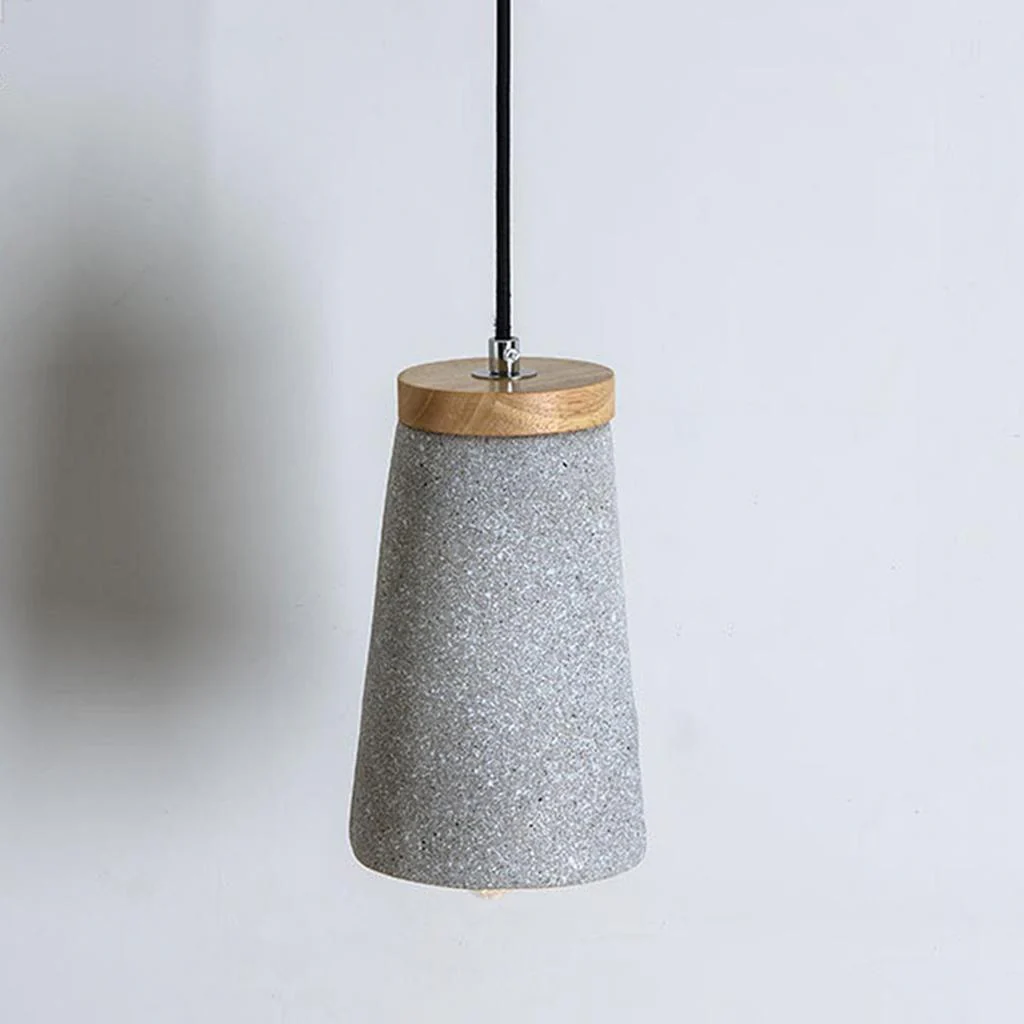 Althere Wood Cement Pendant Light - Image 6