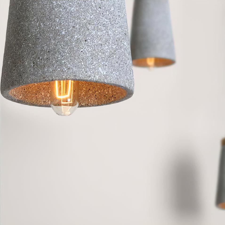 Althere Wood Cement Pendant Light - Image 8