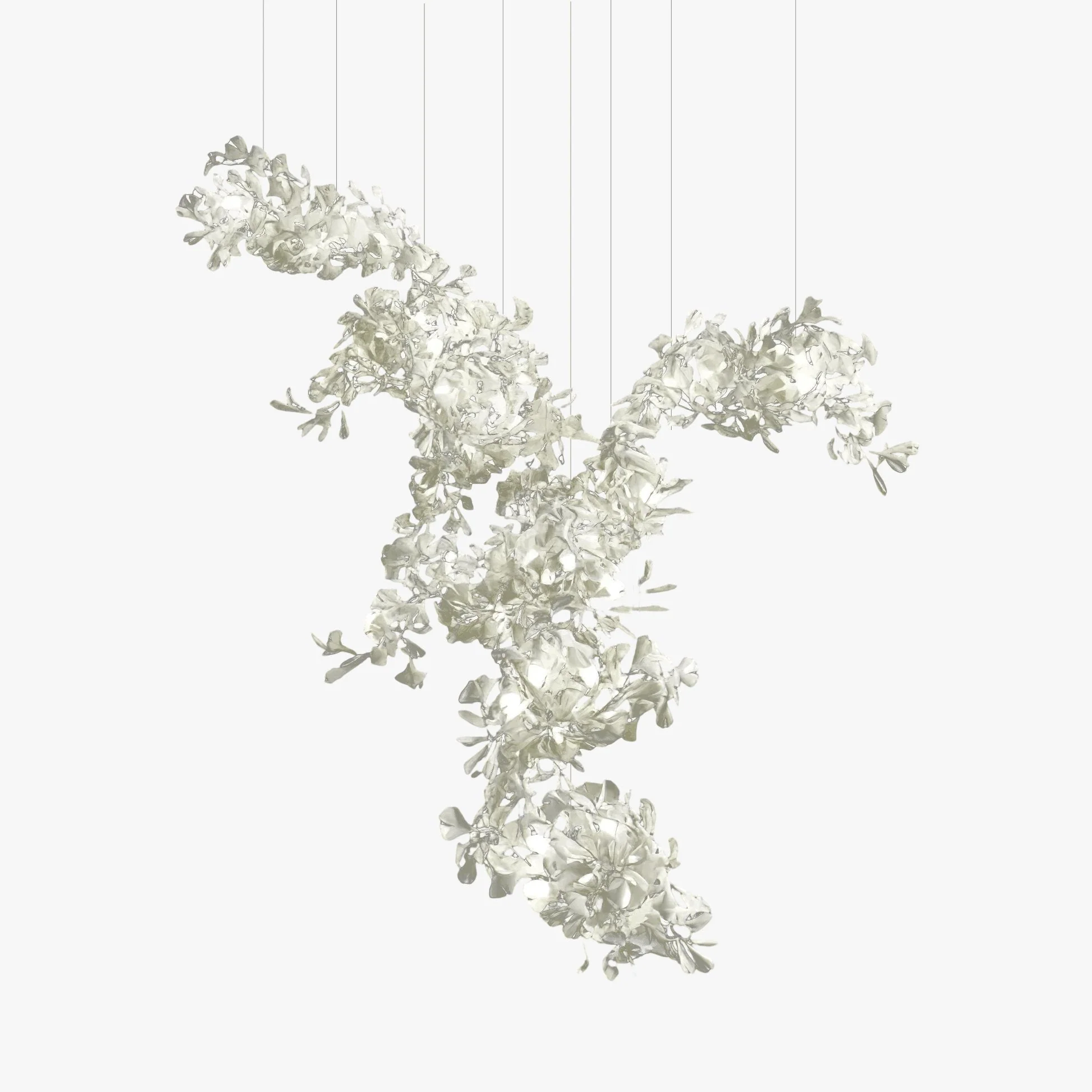 Alvenan Gingko Ceramic Combination Chandelier - Image 3